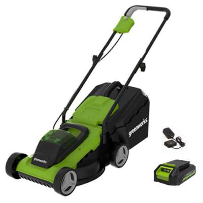 Газонокосилка аккумуляторная GreenWorks G24LM33K2